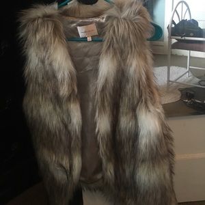 Fake fur coat